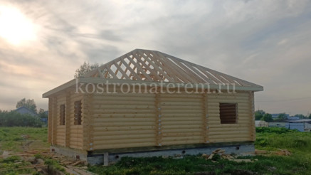 Строительство дома из оцилиндрованного бревна в Конаковском районе